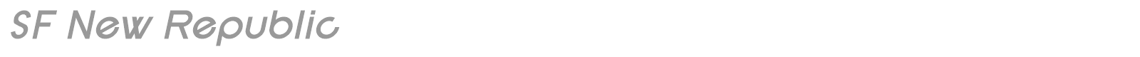 SF New Republic font preview